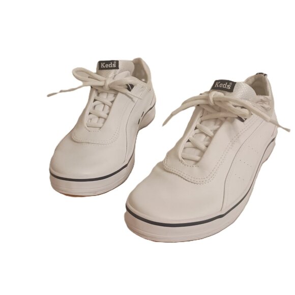 Keds Women’s White Leather Minimalist Classic Comfort Sneakers Size 6.5 EUC - Picture 2 of 14